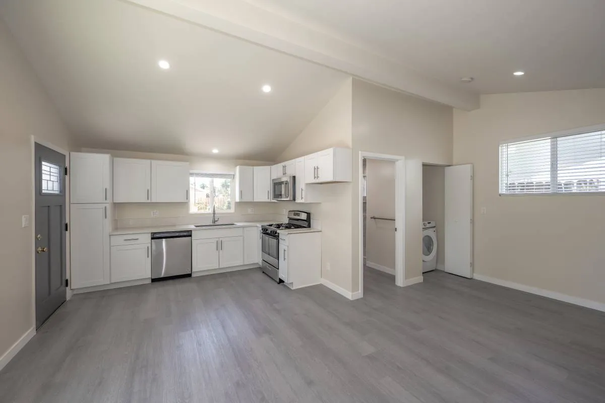 Encino Courtyard ADU – Kitchen with Quartz Counters